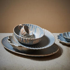 F2D Dune Blue servies – oceaanblauwe tinten