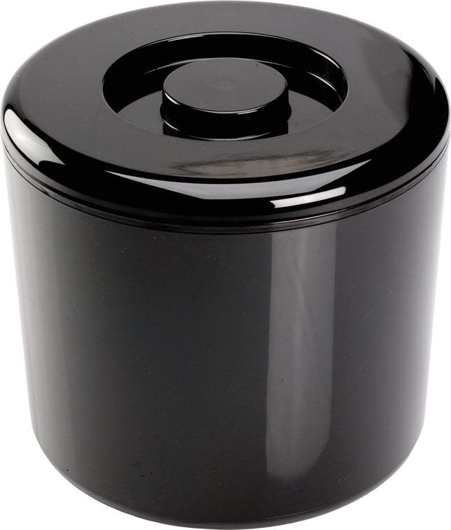 Ice Box round black with drain inlet 8 L