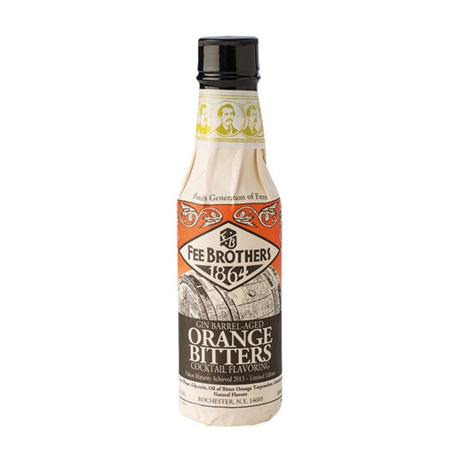 Fee Brothers Gin Barrel Aged Orange Bitters 9% 150 ml – vatgerijpte sinaasappelbitter voor cocktails