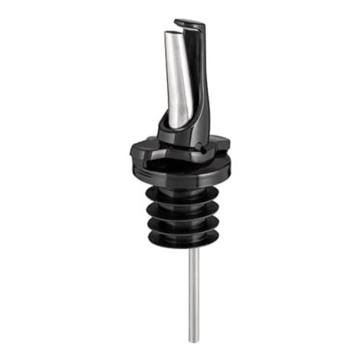 Metal Pourer With Black Soft Cork And ClickSeal