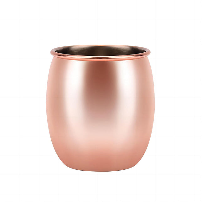 Copper Ice Bucket with Ice Tong Stainless Steel 1300ml H13.9cm