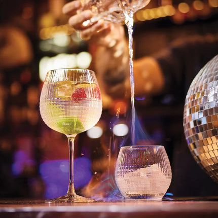 Arcoroc Disco tumbler 38 cl – geribbeld glas voor water en longdrinks