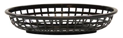 Classic Oval Basket Black 6/box