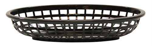 Classic Oval Basket Black 6/box