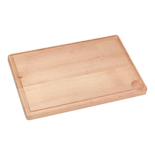 EMGA snijplank 40x30x2 cm met geul – professionele snijplank voor vlees en groenten