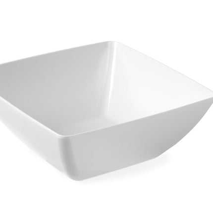 Groot vierkant melamine bakje Hendi 270 mm – diepe schaal voor salade op het koud buffet