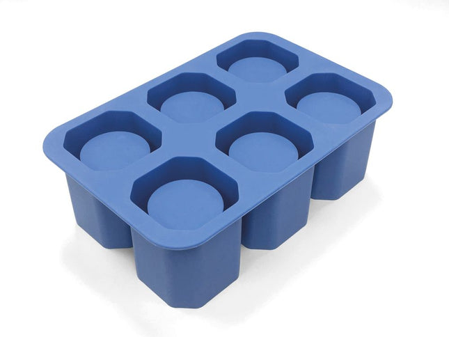 IJsblokjesvorm6 ice shots glazen silicone 1/box