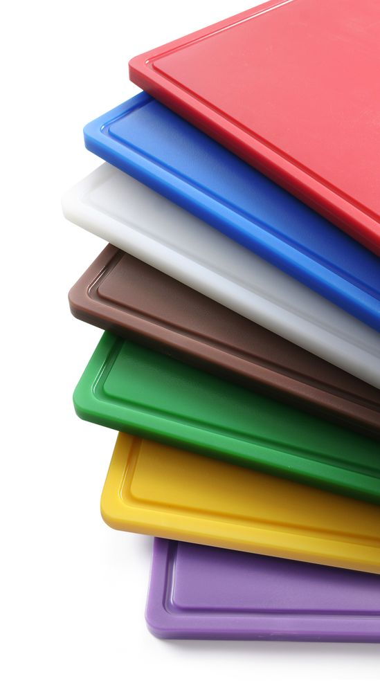 Cutting board GN 1/1 15 mm white cheese, bread HDPE 500 1/box