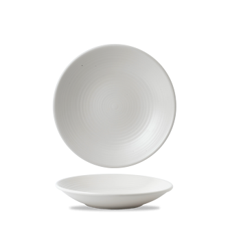 Dudson Evo Pearl diep bord 24,3 cm – parelwit porseleinen diep bord voor de horeca