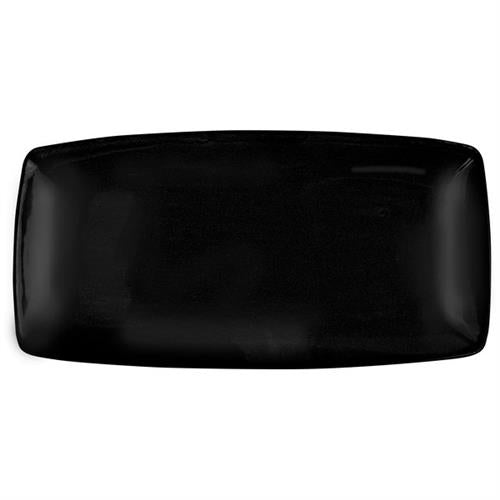 Ming Plate Rectangular 30 cm Black 4/box