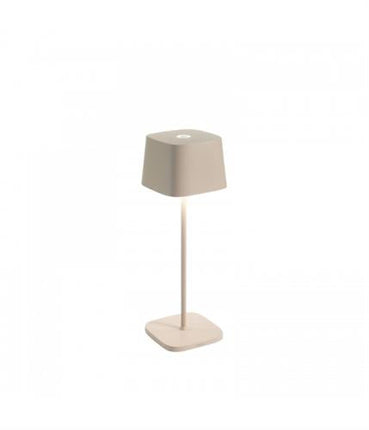 APS Ofelia PRO tafellamp zand met LED-dimmer - oplaadbare lamp voor restaurants