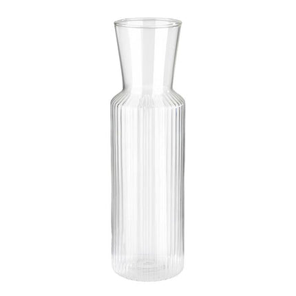 Glass Carafe -Lines- Ø 8 cm, h: 27 cm, 0,9 ltr.