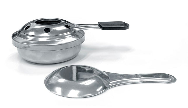 Double burner, chromed, for fuel paste and spirit 2/box