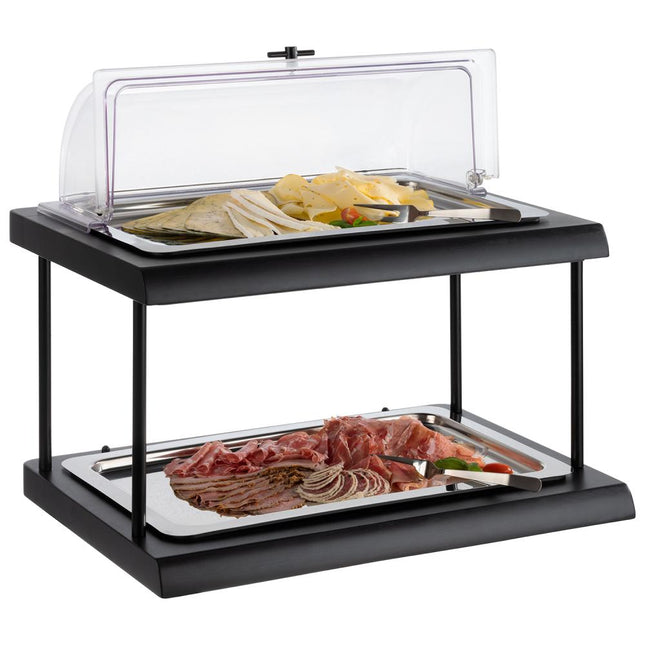 APS refrigerated buffet display detail – koelvitrine voor buffet in hotel en restaurant