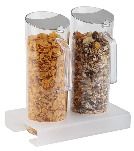 APS cereal bar set 3-delig 26 x 17 cm – muesli-dispenserset voor ontbijtbuffet in hotel