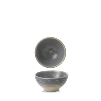 Dudson Evo Granite rijstkom 10,5 cm – graniet-grijze porseleinen rijstkom voor de horeca