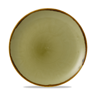 Dudson Harvest Green coupebord 26 cm – groen porseleinen coupebord voor fine dining