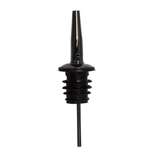 Metal Pourer with soft rubber cork Gun metal 12/box
