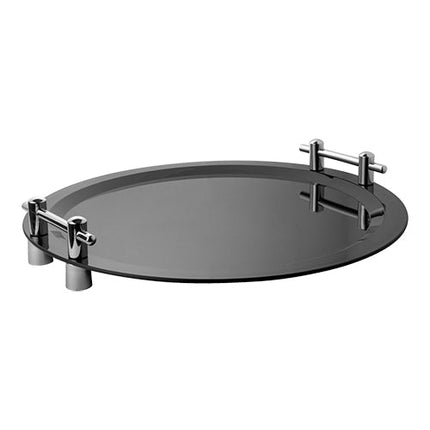 Serving Tray Ø 50 cm Black