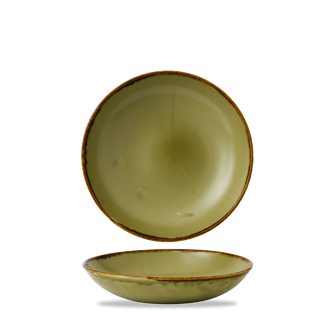 Dudson Harvest Green coupekom 18,2 cm – groene porseleinen coupekom voor de horeca