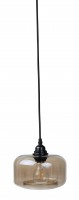 APS hanglamp grijs glas 15 cm - sfeerlamp voor restaurant en cafe