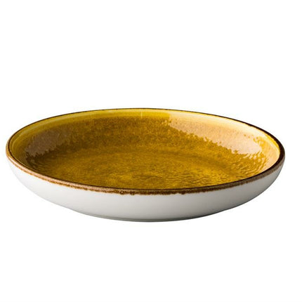 Jersey bord rond diep geel 26,5 cm 12/box