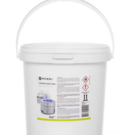 Hendi brandpasta emmer 4 kg ethanol – grootverpakking voor buffetverwarming