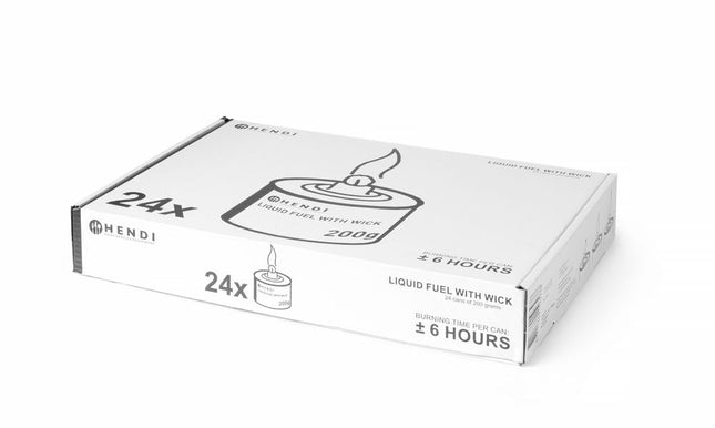 Chafing Dish Fuel with wick 6h Hendi 24/set