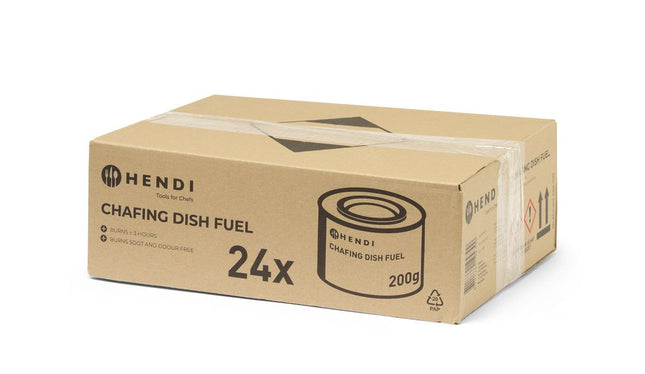 Hendi brandpasta 200 g blik – ethanolpasta voor warmhouden van buffetgerechten