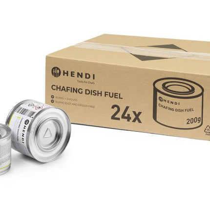 Chafing dish fuel - can 200 g ethanol Hendi 24/box