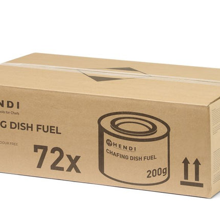 Hendi brandpasta 200 g – voordeeldoos 72 stuks voor chafing dishes in de horeca