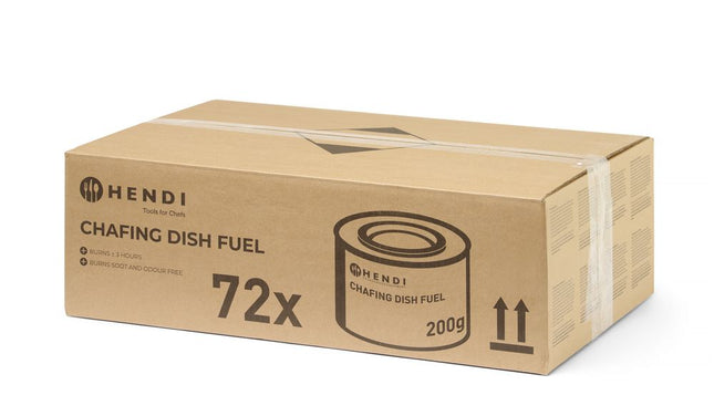 Chafing Dish Fuel Paste - 200g ethanol can Hendi 72/box