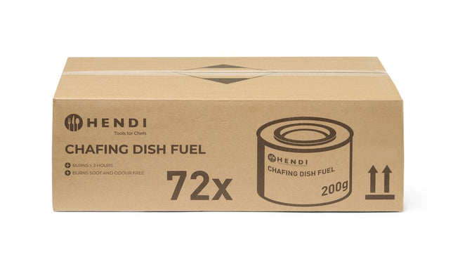 Chafing Dish Fuel Paste - 200g ethanol can Hendi 72/box
