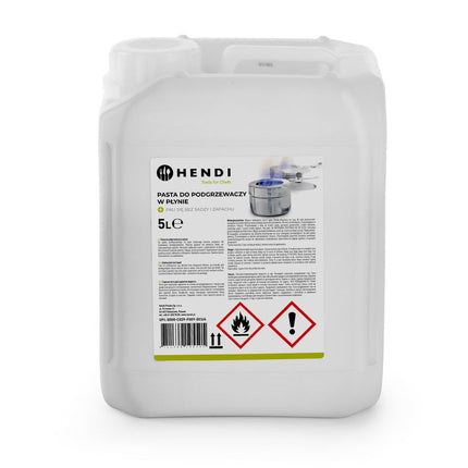 Hendi brandpasta can 5 liter ethanol – grootverpakking voor horeca en catering