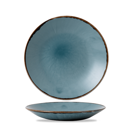 Dudson Harvest Blue diep coupebord 28,1 cm – blauw porseleinen diep bord voor de horeca