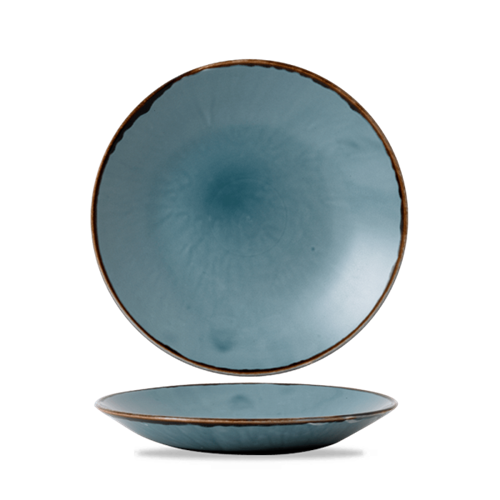 Dudson Harvest Blue diep coupebord 28,1 cm – blauw porseleinen diep bord voor de horeca
