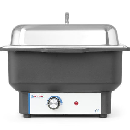 Hendi chafing dish Tellano – roestvrijstalen warmhouder met scharnierdeksel voor horeca