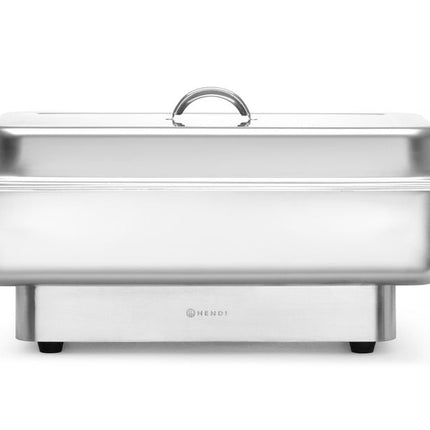 Hendi chafing dish elektrisch GN 1/1 RVS 9 liter Pollina – buffetwarmhouder 230V 500W