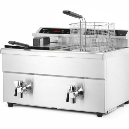 Inductie friteuse dubbel2x 8 ltr 2x 3500W Kitchen Line 1/box