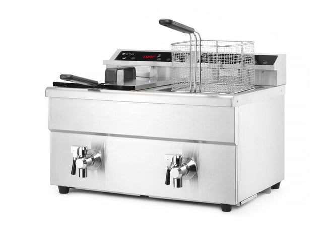 Inductie friteuse dubbel2x 8 ltr 2x 3500W Kitchen Line 1/box
