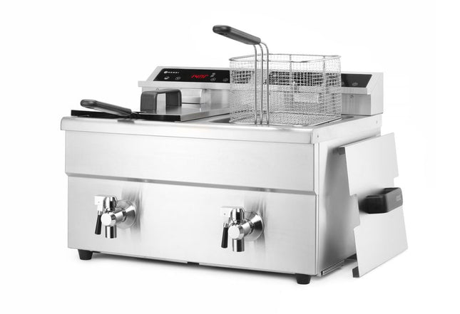Inductie friteuse dubbel2x 8 ltr 2x 3500W Kitchen Line 1/box