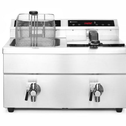 Inductie friteuse dubbel2x 8 ltr 2x 3500W Kitchen Line 1/box