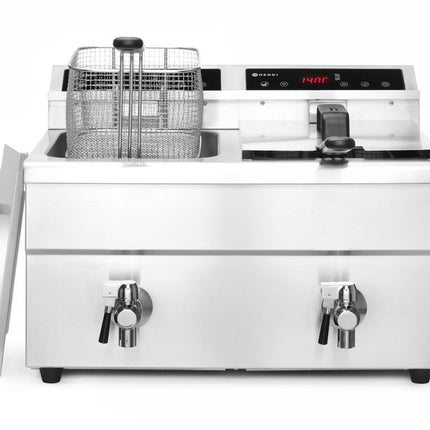 Inductie friteuse dubbel2x 8 ltr 2x 3500W Kitchen Line 1/box