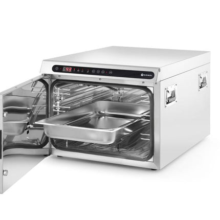 Hendi lage temperatuur oven RVS – 495x690x415 mm 1200W voor langzaam garen in de horeca