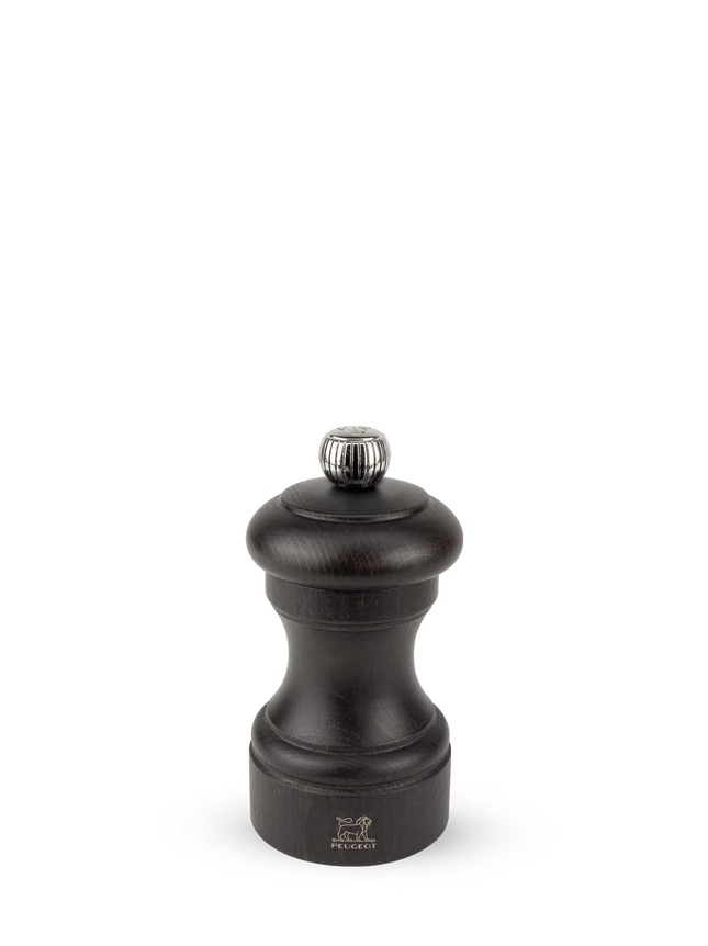 Peugeot Bistro pepermolen hout chocolade 10 cm - houten pepermolen voor op tafel