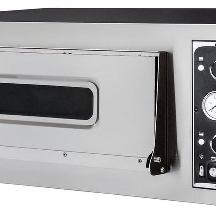 Hendi Pizza Oven Basic 4 G – 4700W pizza-oven voor vier pizza's in restaurant en pizzeria