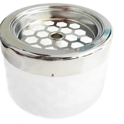 Windproof Ashtray frosted with chrome cap