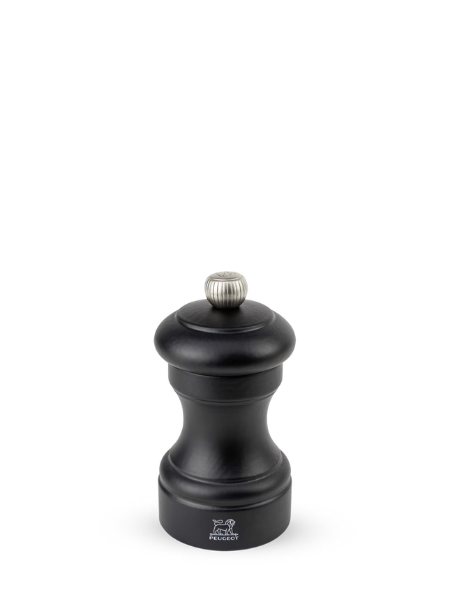 Peugeot Bistro pepermolen mat zwart 10 cm – strakke zwarte pepermolen voor restaurant en bar