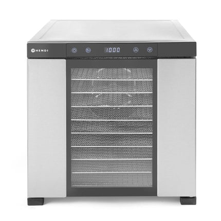 Hendi voedseldroger RVS 10 trays – Profi Line droogoven voor fruit, kruiden en groente