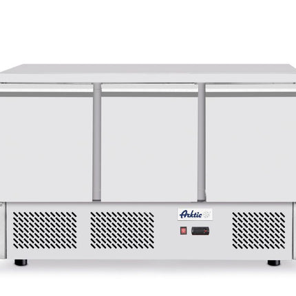 Hendi koelbank 3 deurs – 1365x700x850 mm koelwerkbank 270W voor de horecakeuken